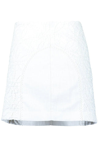 Charo Ruiz Cysa Mini Skirt in Off White