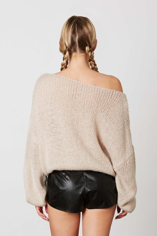 Nonsense Off Shoulder Sweater