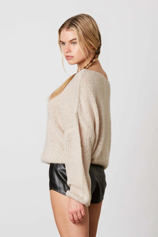 Nonsense Off Shoulder Sweater