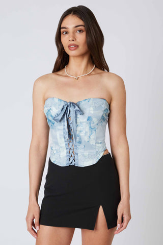 ADORINGLY YOURS BUSTIER TOP IN PINK   - Indigeaux Denim Bar &  Boutique