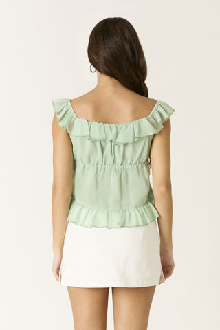 After Hours Ruffle Top