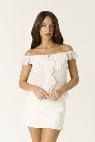 After Hours Ruffle Top