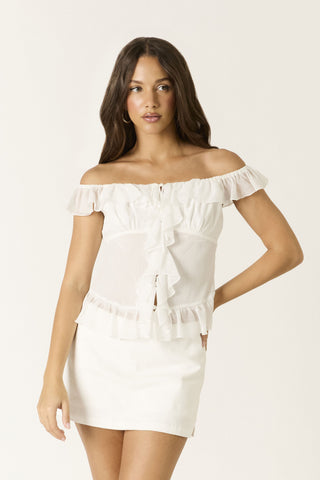 After Hours Ruffle Top