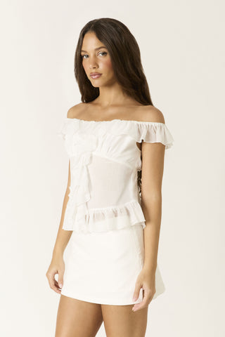 After Hours Ruffle Top