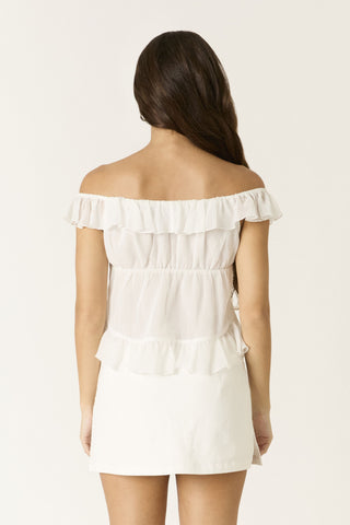 After Hours Ruffle Top