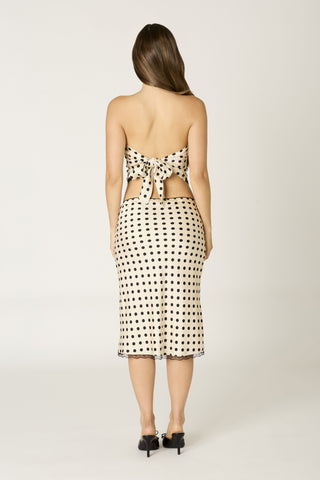 Blair Strapless Scarf Top