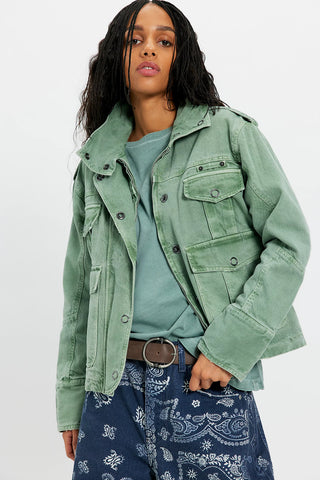 Kali Washed Jacket in Forest Run