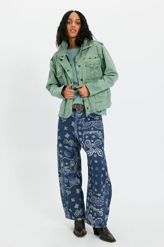 Kali Washed Jacket in Forest Run