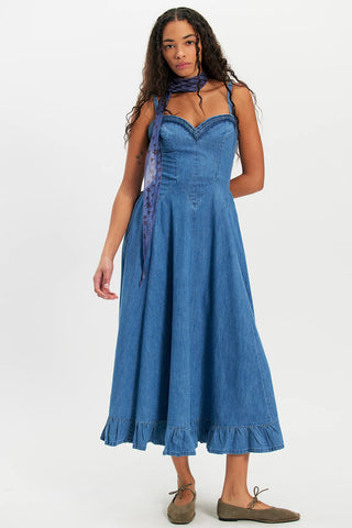Another Season Midi Dress in Boardwalk Blue
