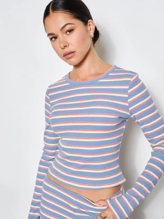 Simone Striped Knit Top