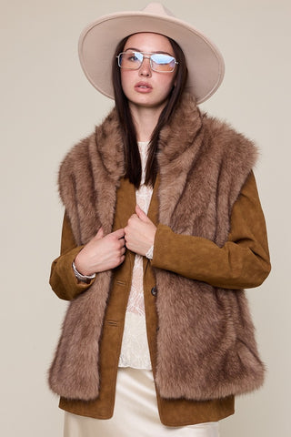 Dutton Faux Fur Vest