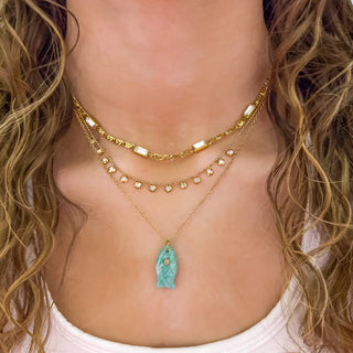 Starlight Baguette Necklace Water Resistant