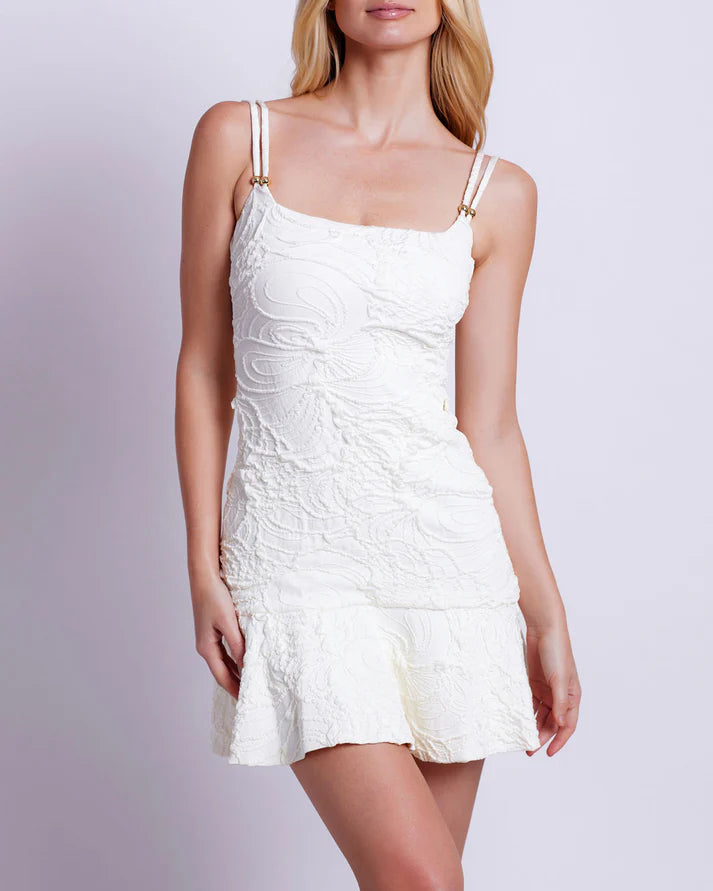 Jacquard Fitted Mini Dress Jacquard Fitted Mini Dress