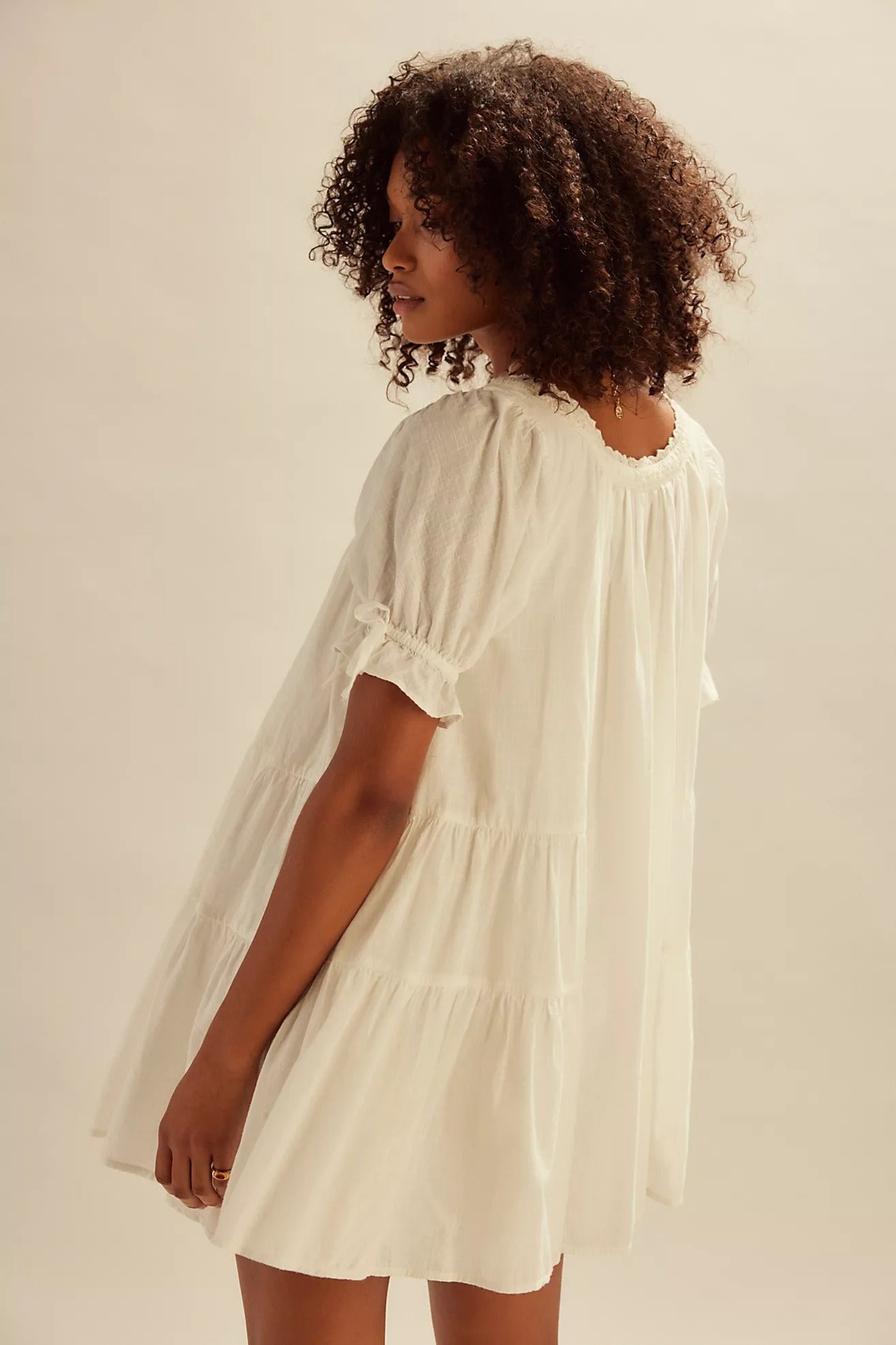 sandy shores babydoll dress in ivory Free People