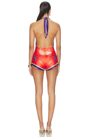 Ledda Romper in Santorini Marine