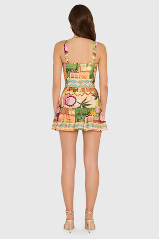 April Romper in Palm Springs Print
