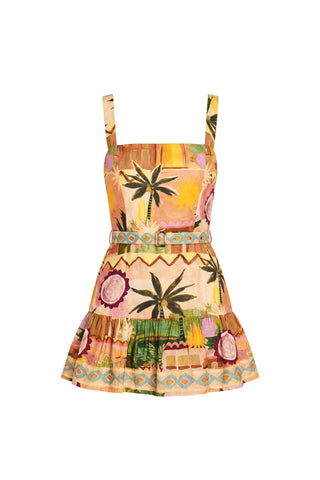 April Romper in Palm Springs Print
