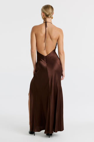 Yve Sequin Halter Dress