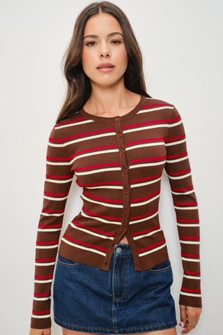 Kadie Striped Cardigan