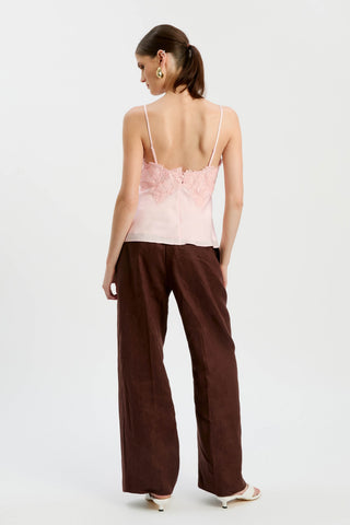 Elisan Lace Cami in Petal PInk