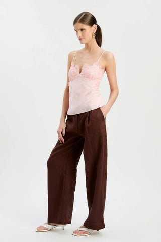 Elisan Lace Cami in Petal PInk