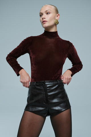 Jayla Vegan Leather Short