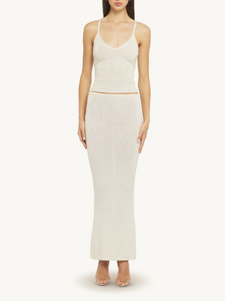 Carolina Skirt in Ivory Sequin