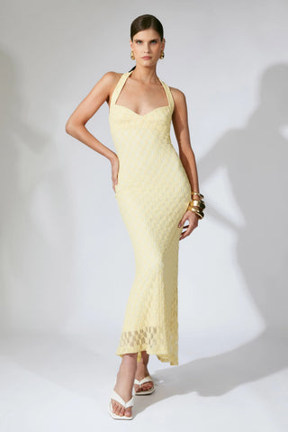 Mariko Halter Midi Dress