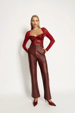 Karson Vegan Leather Pant