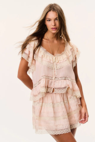 Klara Skirt in Petal Peach