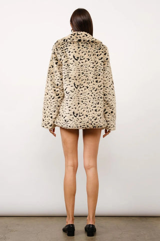 Leopard Faux Fur Coat