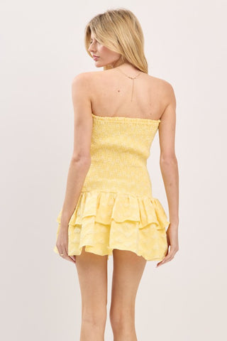 Love Yourself Strapless Mini Dress