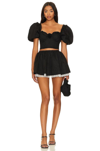 For Love & Lemons Maye Mini Skirt