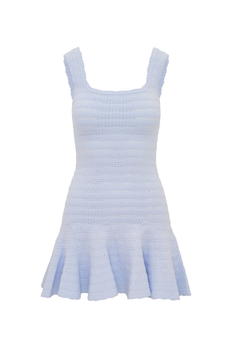 love shack fancy knit dress LoveShackFancy Women's Pacifica Mini Dress
