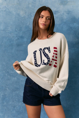 Coastal Firecracker Sweater