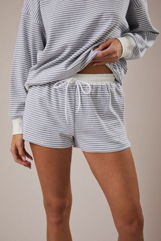 Striped Knit Shorts
