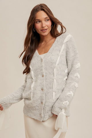 Amelie Chiffon Button Down Cardigan