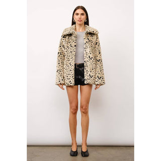 Leopard Faux Fur Coat