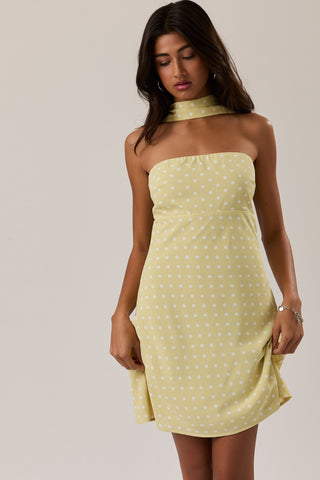 Sunlit Sweeatheart Mini Dress