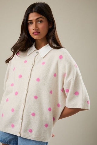 Spotted & Sweet Knit Top