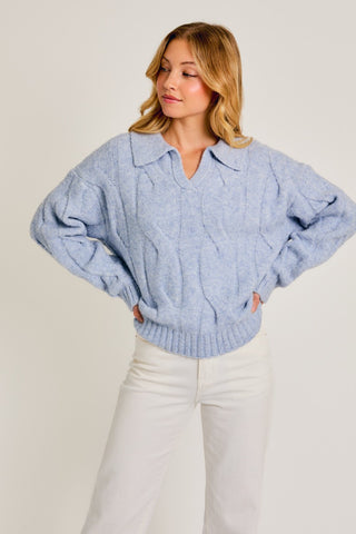 Smooth Sailing Collared Sweater