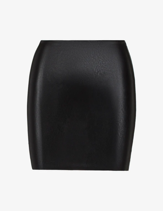 Faux Leather Micro Mini Skirt