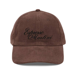 Espresso Martini Cap in Brown Corduroy