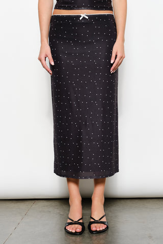 Geneva Mesh Midi Skirt
