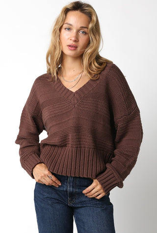 Louise Sweater in Coffee Bean