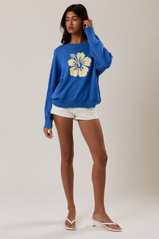Hibiscus Breeze Sweater