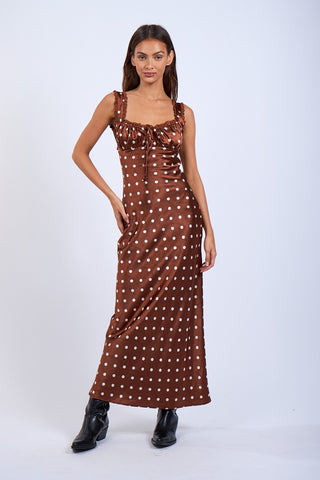 Olivia Satin Polka Dot Dress Olivia Satin Polka Dot Dress
