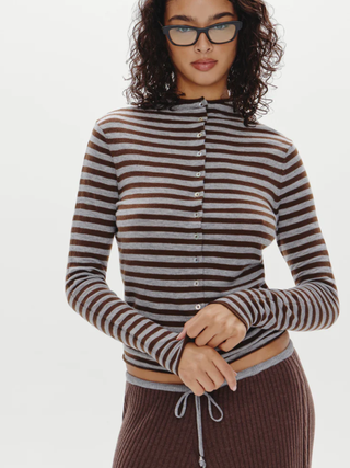 Leo Knit Button Up Cardigan