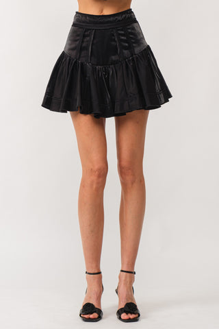 Hailey Raw Edge Mini Skirt