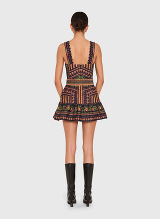 Lena Skort Romper in Joni Print